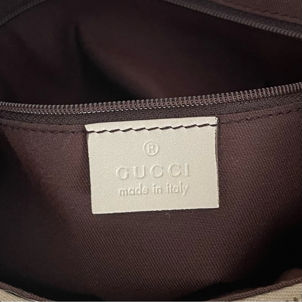 Gucci Monogram Leather Abbey D Ring Shoulder Hobo Bag - Picture 5 of 7